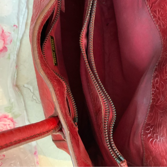 MIUMIU Fun Embossed Red Leather Purse - Picture 5 of 11